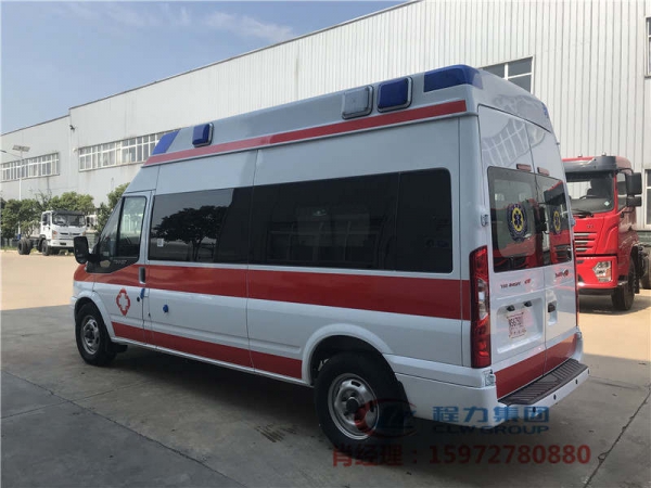 福特V348新世代 福星顶监护型救护车 带设备托盘